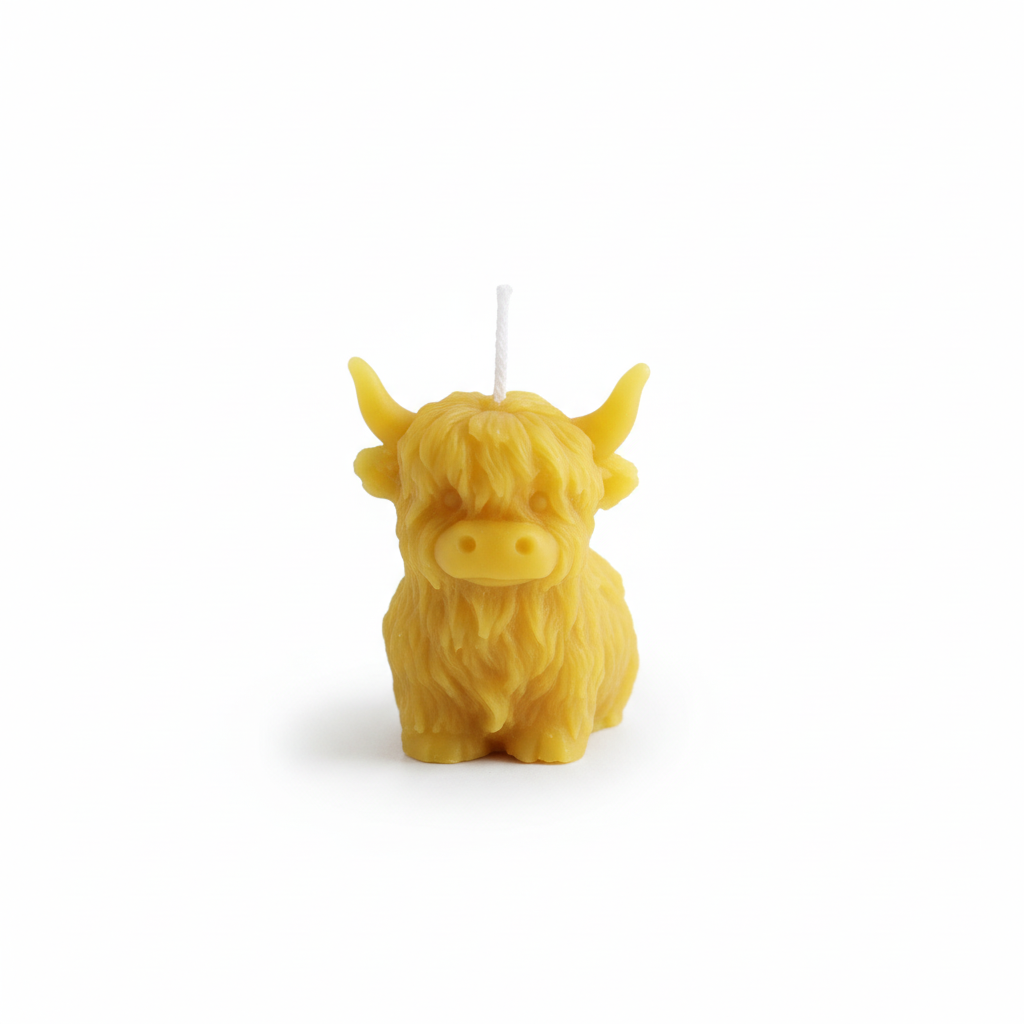Highlander Cow Candle