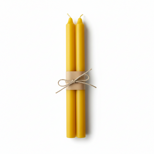 Beeswax Dinner Candles (Pack of 2)