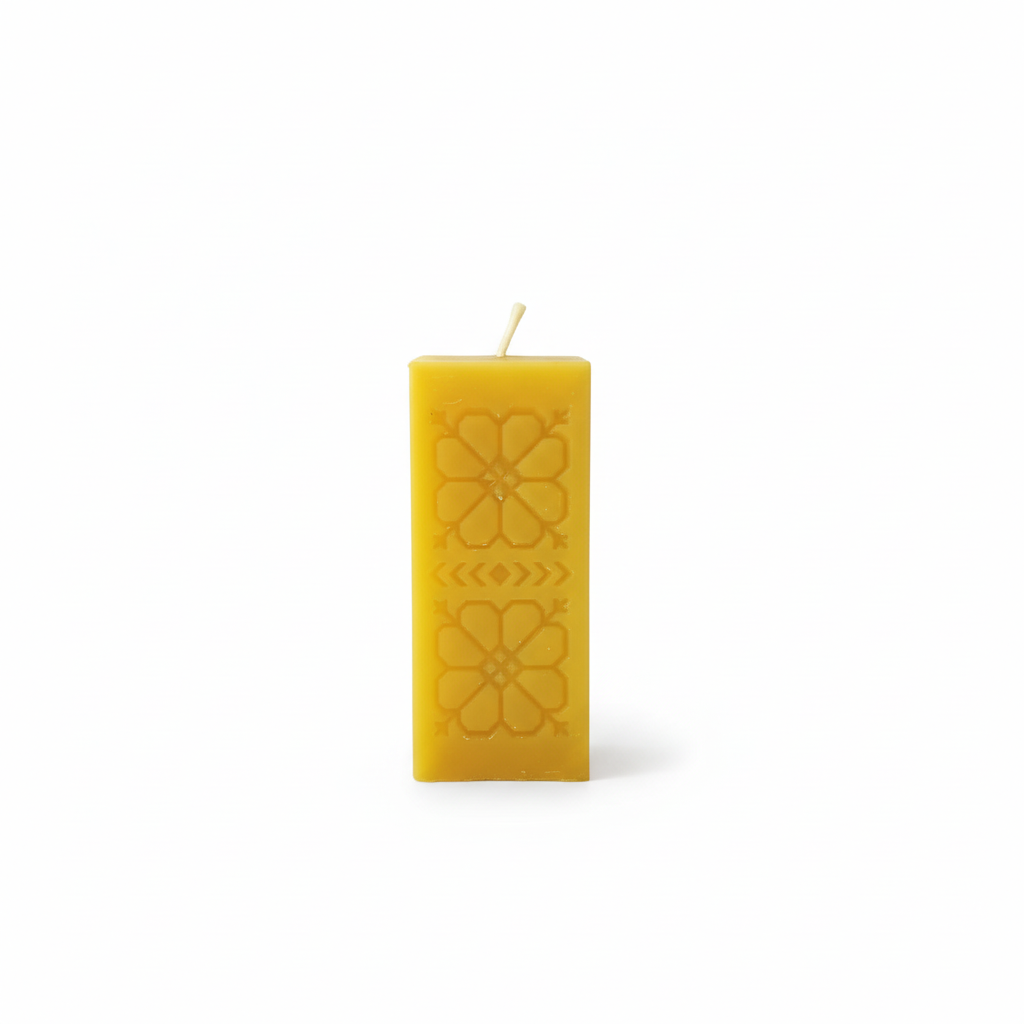 Small Square Candle White Background